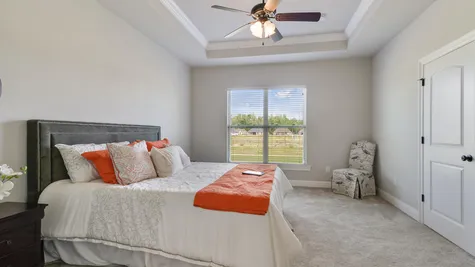 Master Bedroom with Decor - Nickens Lake- DSLD Homes Denham Springs