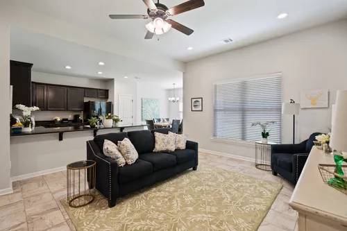 Pelican Bay - Model Home Living Room - DSLD Homes - Belhaven III A - Marrero, LA