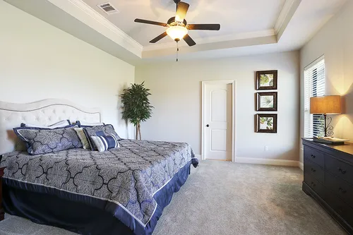 Highland Oaks - Model Home Master Bedroom - DSLD Homes - Rose IV B - Gray, LA