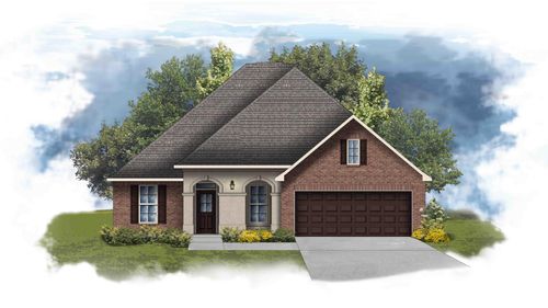Hickory II A - Front Elevation - DSLD Homes