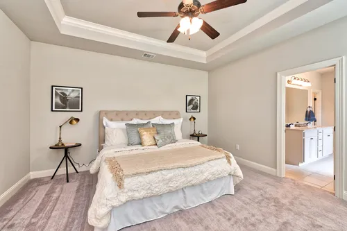 Lucien Field Estates - Model Home Master Bedroom - DSLD Homes - Rose IV B - Shreveport, LA