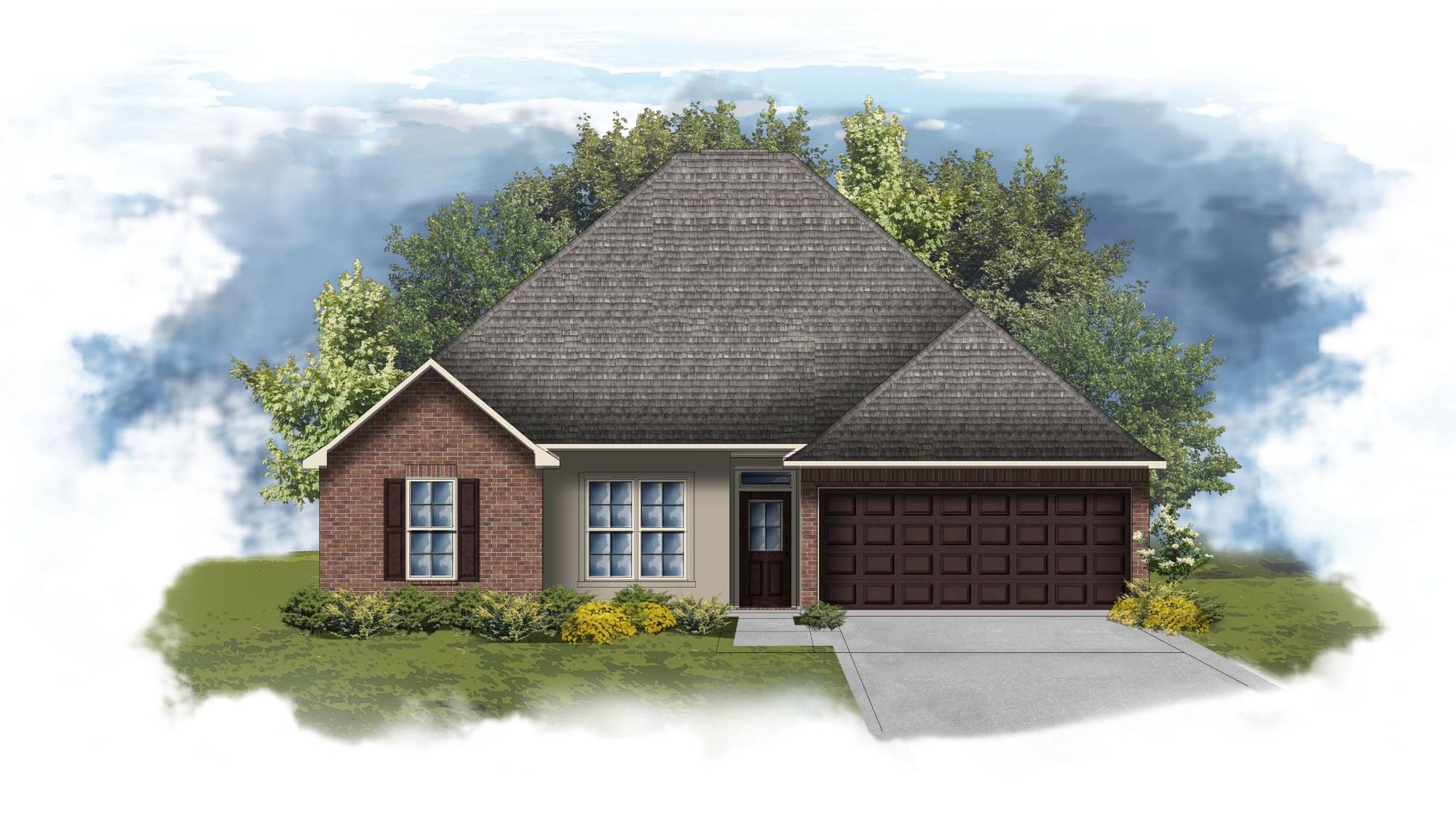 Mimosa II A - Front Elevation - DSLD Homes