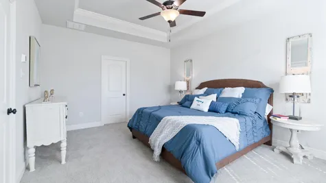 Model Home Master Bedroom - DSLD Homes in Lake Charles - The Cove at Morganfield