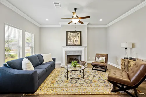 Willow Heights - Model Home Living Room - DSLD Homes - Violet III A - Bossier City, LA