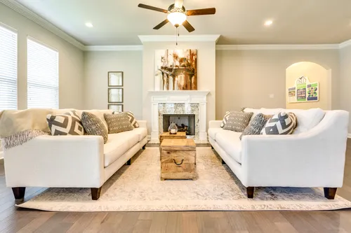 The Estates at Moss Bluff - Model Home Living Room - DSLD Homes - Sycamore II A - Lafayette, LA