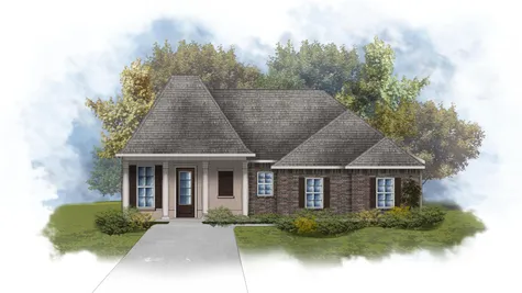 Lacombe III B - Front Elevation - DSLD Homes