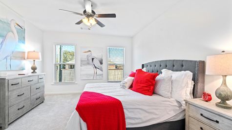 DSLD Homes - Troy III G Open Floorplan Master Bedroom Image - Highland Trace - Prairieville, LA