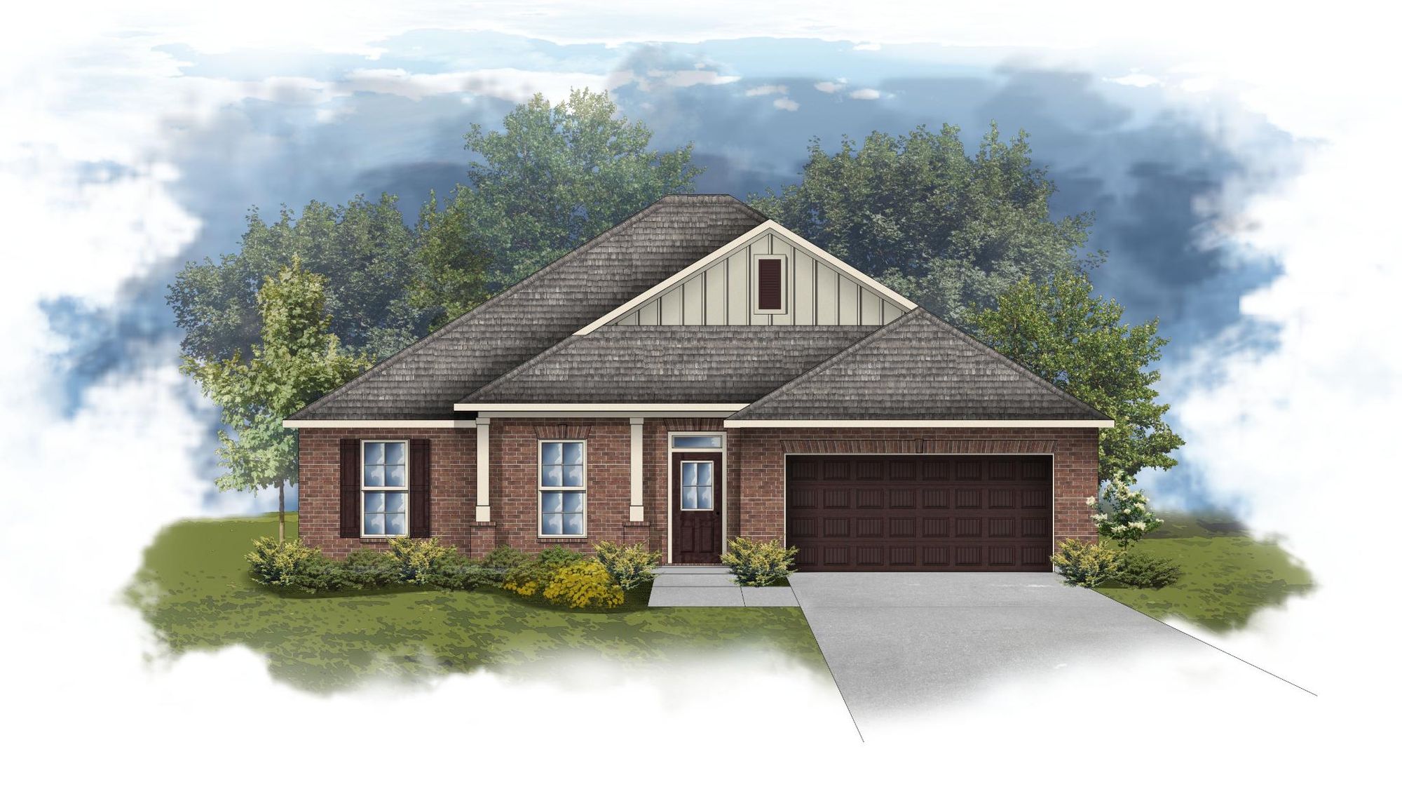 Rodessa III B - Front Elevation - DSLD Homes