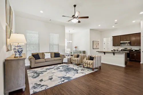 Gray's Creek Model Home Living Room - DSLD Homes - Denham Springs, LA