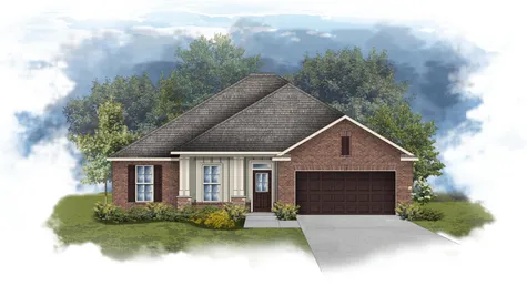 Rodessa III A - Front Elevation - DSLD Homes