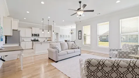Model Home Living Room - DSLD Homes in Lake Charles - The Cove at Morganfield