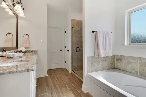 The Reserve at Conway- Model Home Master Bathroom - DSLD Homes - Klein II B - Gonzales, LA