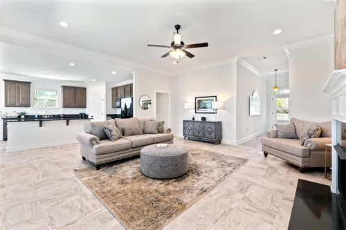 Porter's Cove - Model Home Living Room - Cognac IV B - Lake Charles, LA