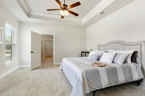 Castine Pointe - Model Home Master Bedroom - DSLD Homes - Rose IV A - Long Beach, MS