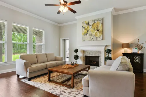 Savoy Place - Model Home Living Room - DSLD Homes - Collinswood II A - Gulfport, MS