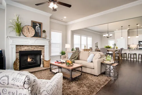 The Hamptons at Piney Creek - Model Home Living Room - DSLD Homes - Madison, MS
