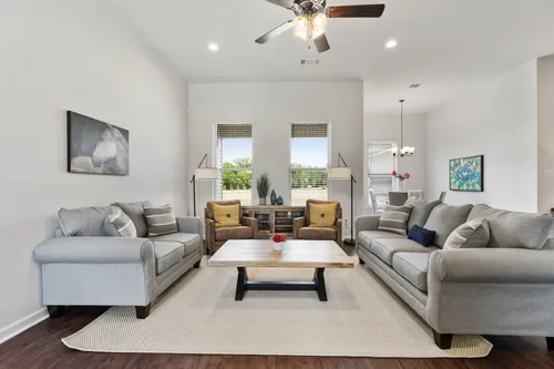 Lakeside Terrace - Model Home Living Room - DSLD Homes - Rowland IV B - Prairieville, LA