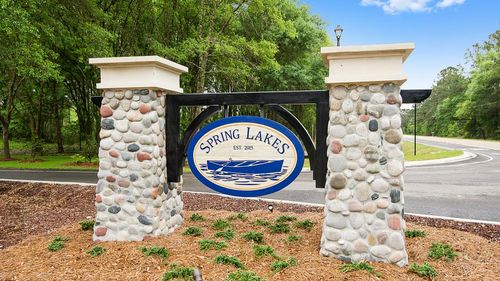 Front Entrance Sign - Spring Lakes- DSLD Homes Covington