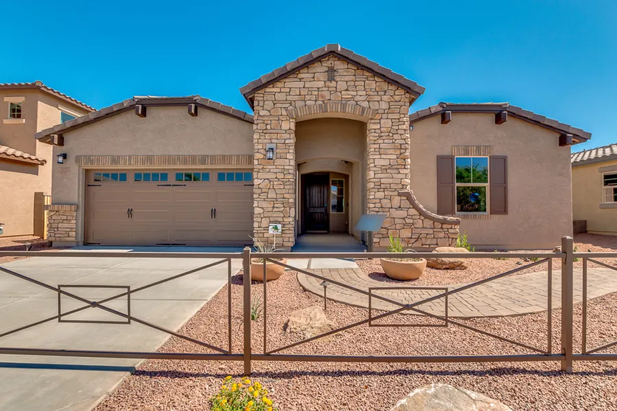 front view of a new home in yuma az  by elliott homes