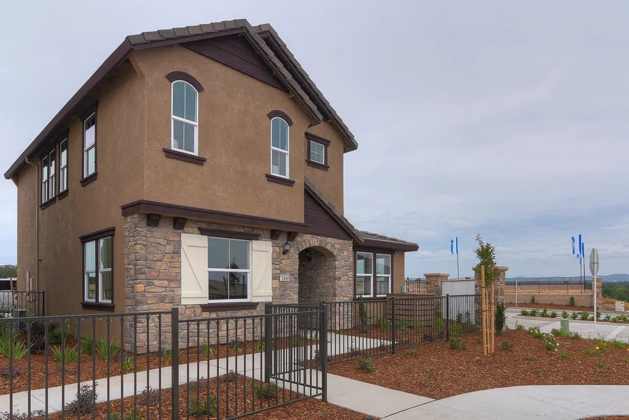 exterior of a new home for sale in ranch cordova ca