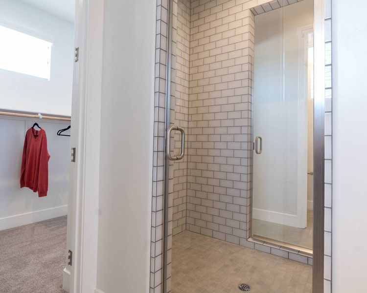 shower in a new home for sale in ranch cordova ca