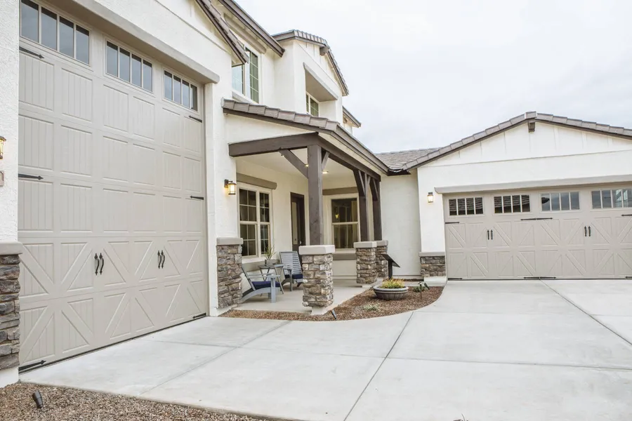 driveway of a new home in rancho cordova ca by elliott homes