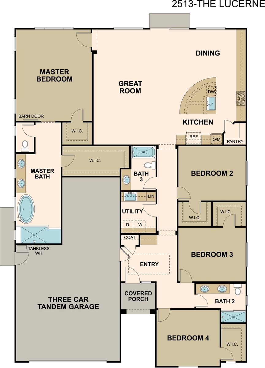 Lucerne Floor Plan in Ponderosa at Saratoga Estates