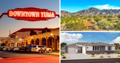 Images of Yuma, Arizona, where Elliott Homes is building their Las Barrancas community.