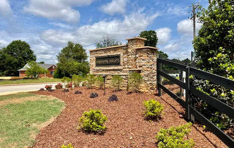 entrance of the hampshire heights community in gaffney sc