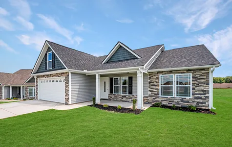 exterior of a new home in the double creek community in gaffney sc