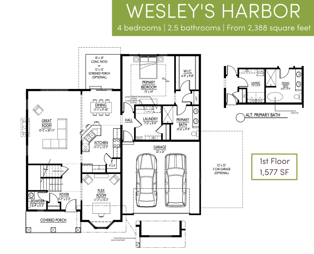 Wesley's Harbor First Floor Alternate Option