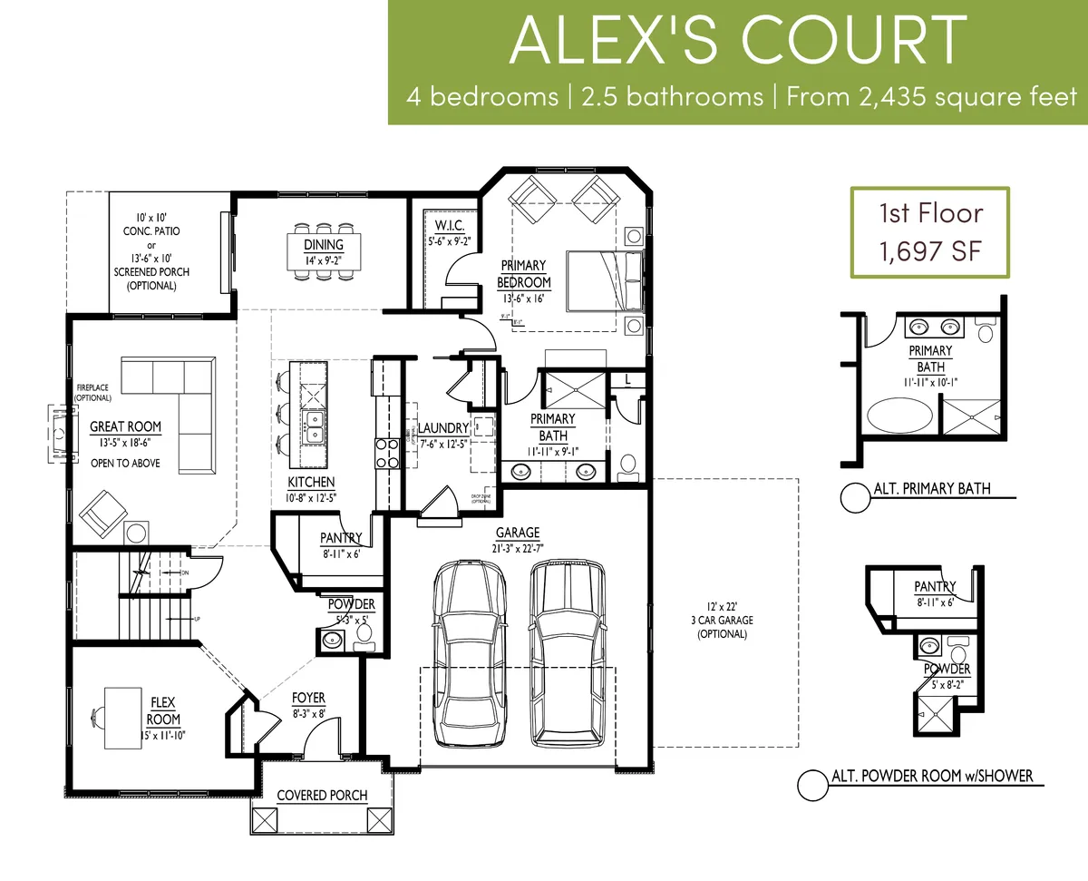 Alex's Court First Floor Alternate Options