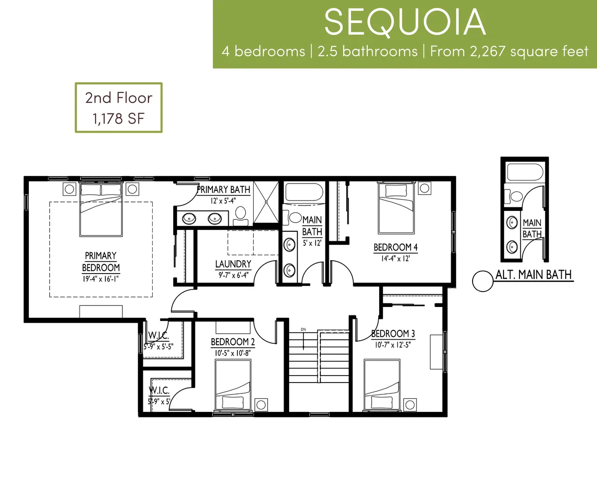 Sequoia Second Floor Alternate Option