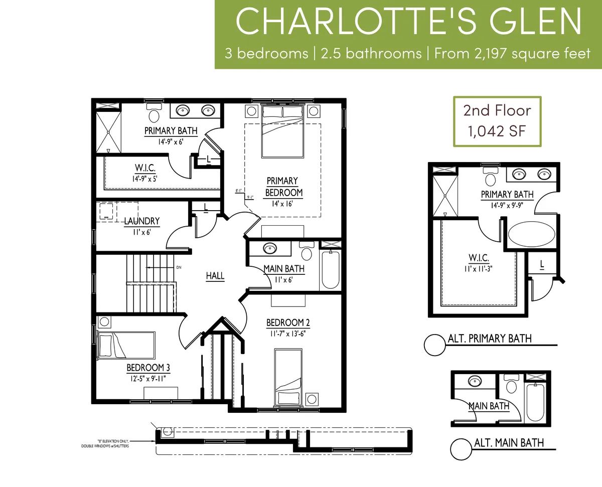Charlotte's Glen Second Floor Alternate Options