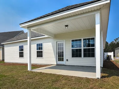 Rear covered porch option when sunroom is purchased