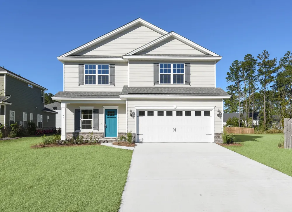 Elevation D - with upgraded front door and carriage garage doors - *Custom Selections*