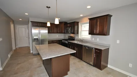 kitchen in a new home in blasdell ny by essex homes of wny