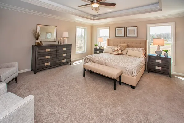 bedroom in a new home in orchard park ny by essex homes of wny