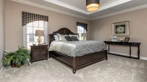 bedroom in a new home by essex homes of wny