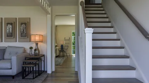 Front hallway in the Ambrook model from Garman Builders