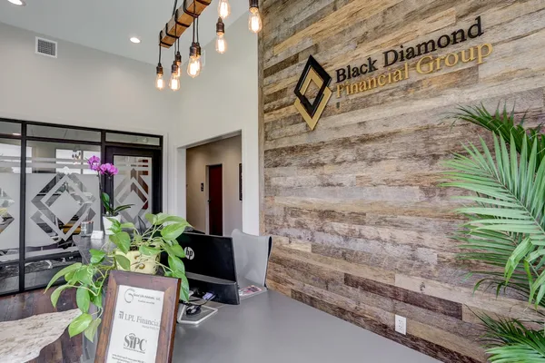 Reception area of Black Diamond Office from Garman Builders