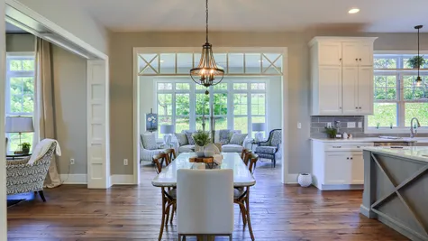 Dining room in the Abigail Model from Garman Builders
