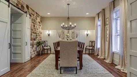 Dining room in the Abigail Model from Garman Builders