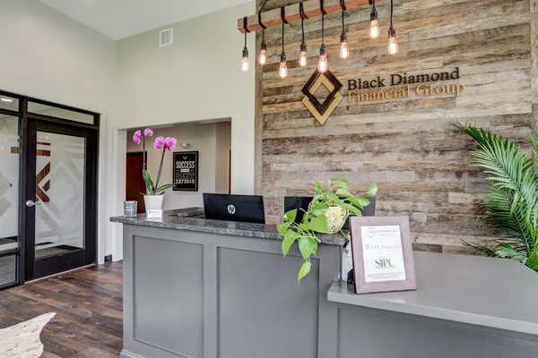 Reception area of Black Diamond Office from Garman Builders