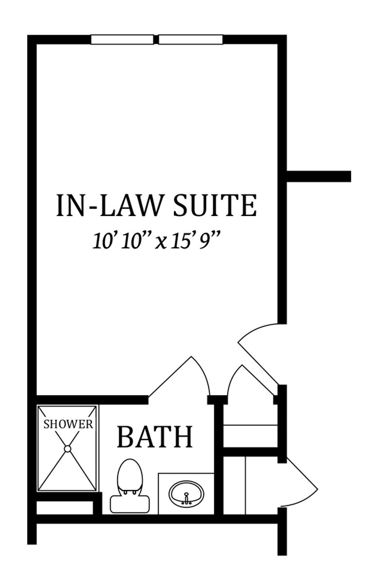 Optional In-Law Suite | In Lieu of Library