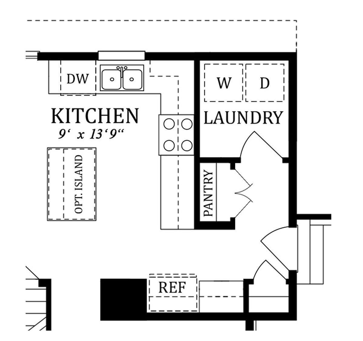 Optional First Floor Laundry Room