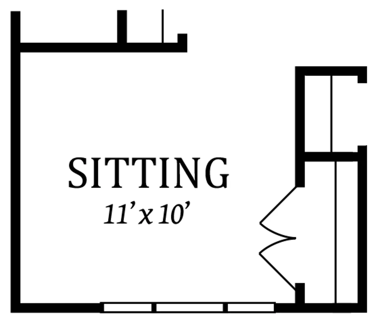 Optional Sitting Room | In Lieu of Bedroom 3