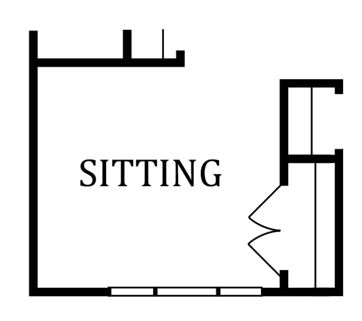Optional Sitting Room | In Lieu of Bedroom #3