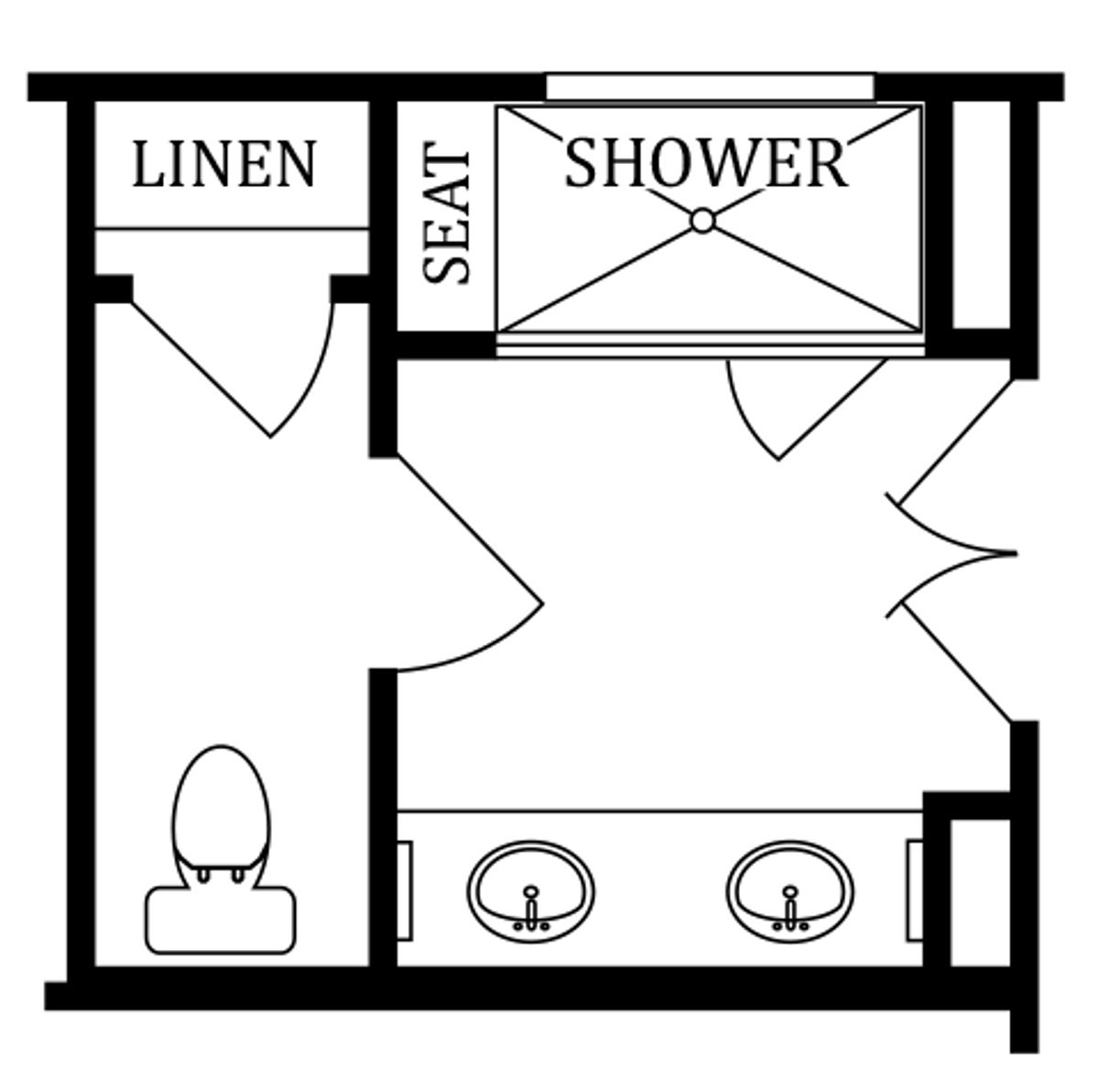 Alternate Second Floor Plan | Optional Venetian Bath