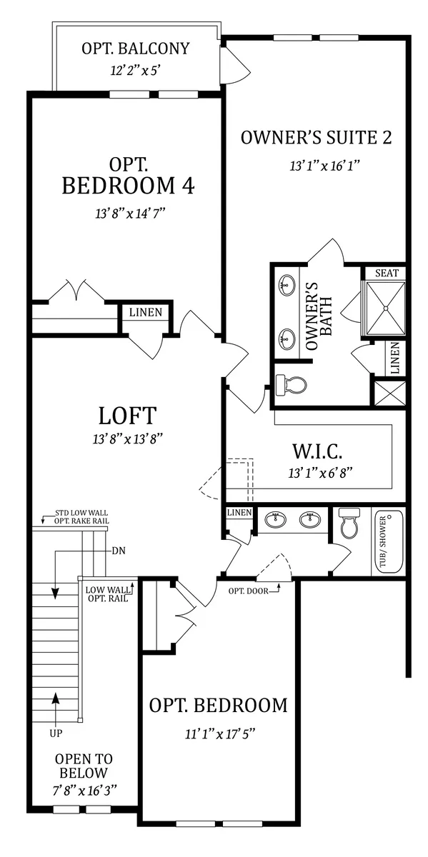Alternate Second Floor Plan